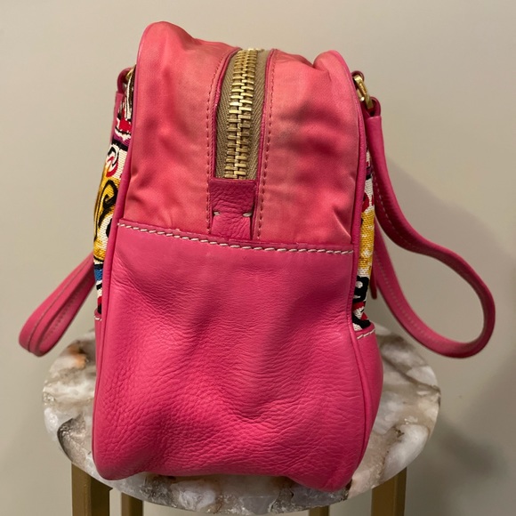 SOLD on eBay Limited Edition PRADA Canapa Leather St Venez Tote Handbag Pink Bag - Picture 7 of 11